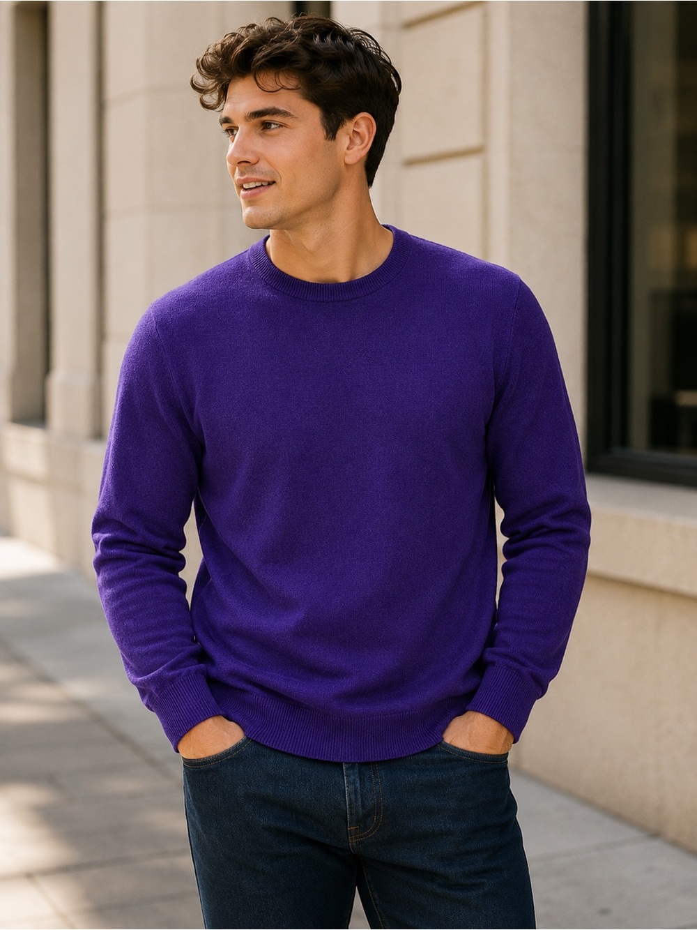 NWT New Naadam The Original Cashmere Sweater In Plum Size M